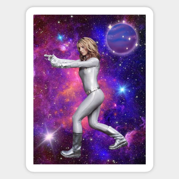 Brit in Space Sticker by erinrianna1